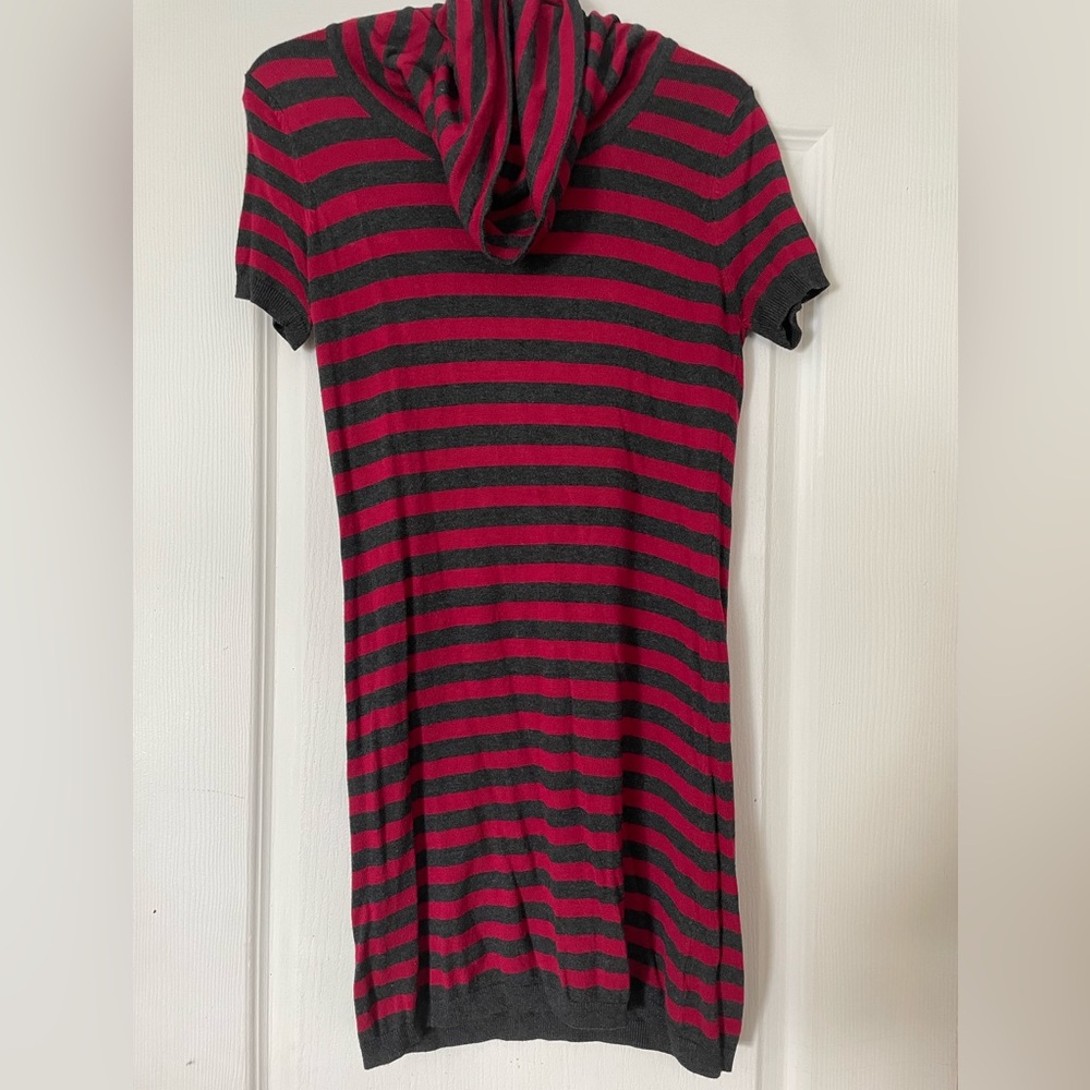 Tag Striped Red and Black Dress